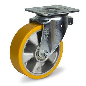 Schwenkbares Schwerlastrad mit Bremse KPW-ALPU 200K - 800 kg